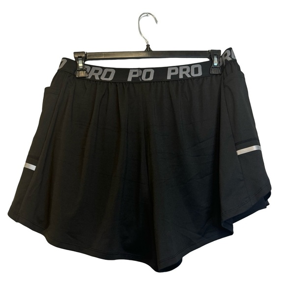 SHEIN Curve Black Running Shorts with Pockets Size 2XL NWOT ☀️ - Picture 10 of 14